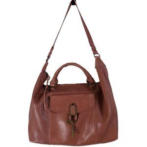 The Sak Sierra Leather Convertible Satchel Bag Clay Color